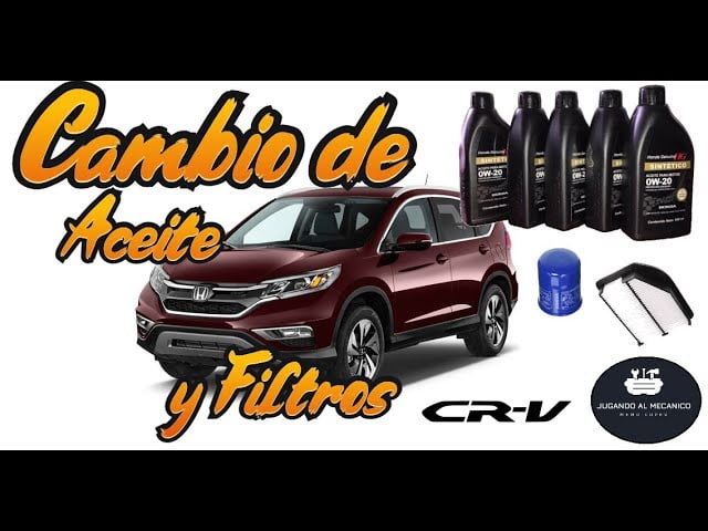 Qu Tipo De Aceite Lleva La Honda Crv Gu A De Mantenimiento